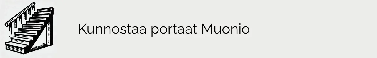 Kunnostaa portaat Muonio